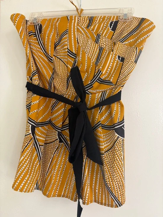 Floreat Mustard Yellow Printed Top - Picture 1 of 5